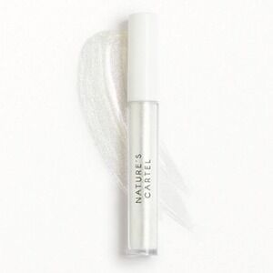 Nature's Cartel Shimmer Lip Gloss VCR Static Clear Silver Glitter 2.2ml NIB 90s